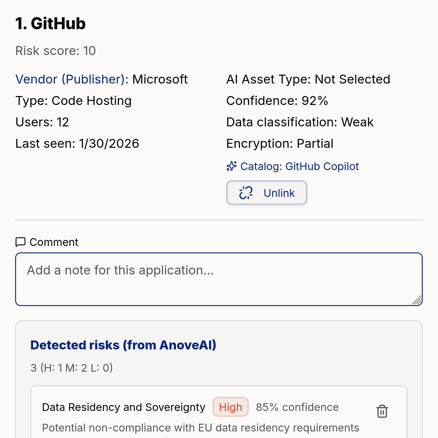 Usage insights and discovery